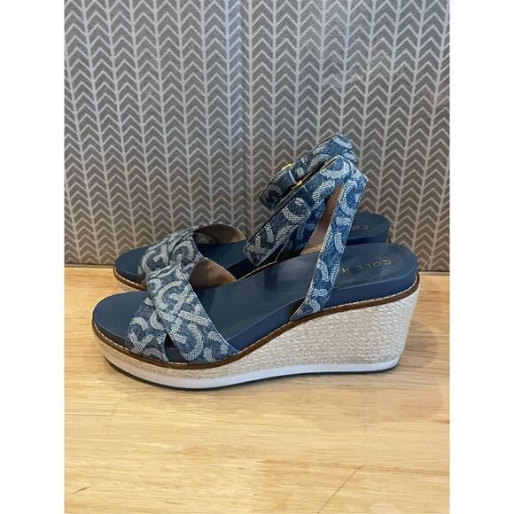 Cole Haan Women's Cloud Ankle Strap Espadrille Wedge Sandals - Picture 4 of 9